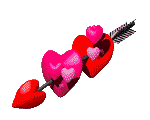 Gif animé coeur percé